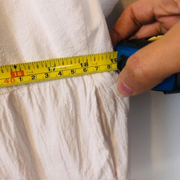 Seyurigaoka Women Summer Ruffled Sleeve Dress, Contrast Color/Solid Colo… - Picture 7 of 8